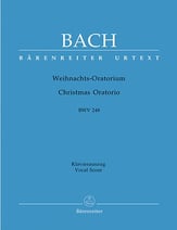 Christmas Oratorio BWV248 Study Scores sheet music cover